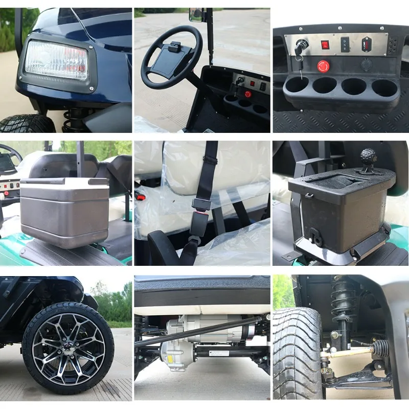 Airo Beemotr 6 Passenger Retro Electric Golf Cart 6 Seater 7kw Lithium 72v 30-50Km/h 90km Range