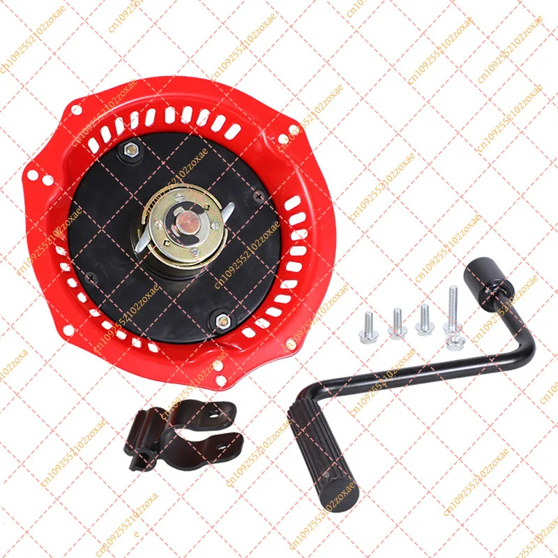 Manovella Avviamento a Strappo per Motori Diesel 177F 188F 190F 192F, Ricambio Avvio Facile Generatore Motore