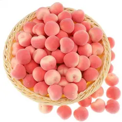 20Pcs Simulation Mini Peach 2/2.5/3.5CM Artificial Plastic Foam Fake Peach Home Wedding Bonsai Decoration Ornaments Photo Props