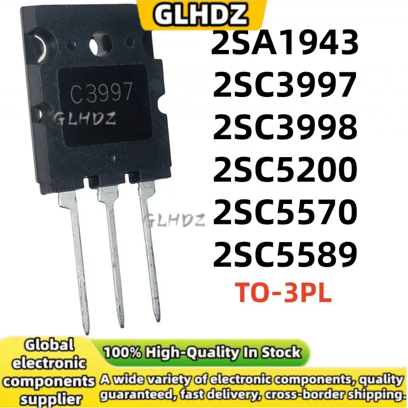 5UNITS/LOT 2SA1943 2SC3997 2SC3998 2SC5200 2SC5570 2SC5589 TO-3PL brand new in stock