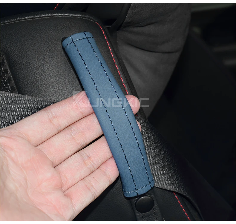 Für Toyota GR86 ZN8 Subaru BRZ ZD8 2021 2022 2023 2024 2025 Sicherheitsgurtpolster-Abdeckungssatz PU-Leder-Innenausstattung 2 STÜCKE – Detail 10