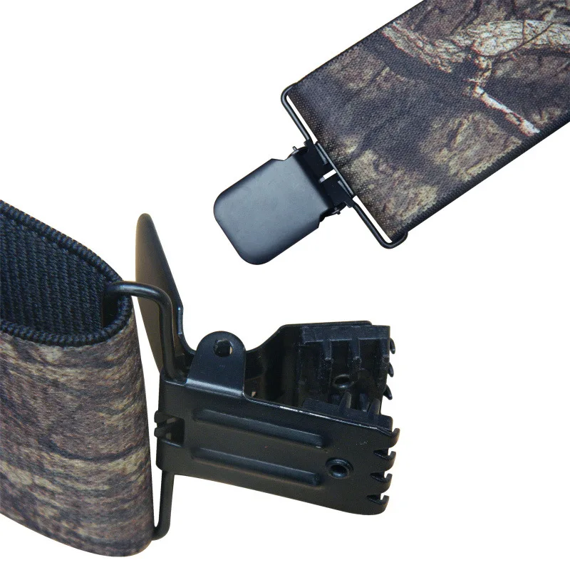5 X 120cm Adults Men's Suspenders Camouflage X-Type 4 Clips Elastic Braces Casual Suspensorios Adjustable Belt Strap