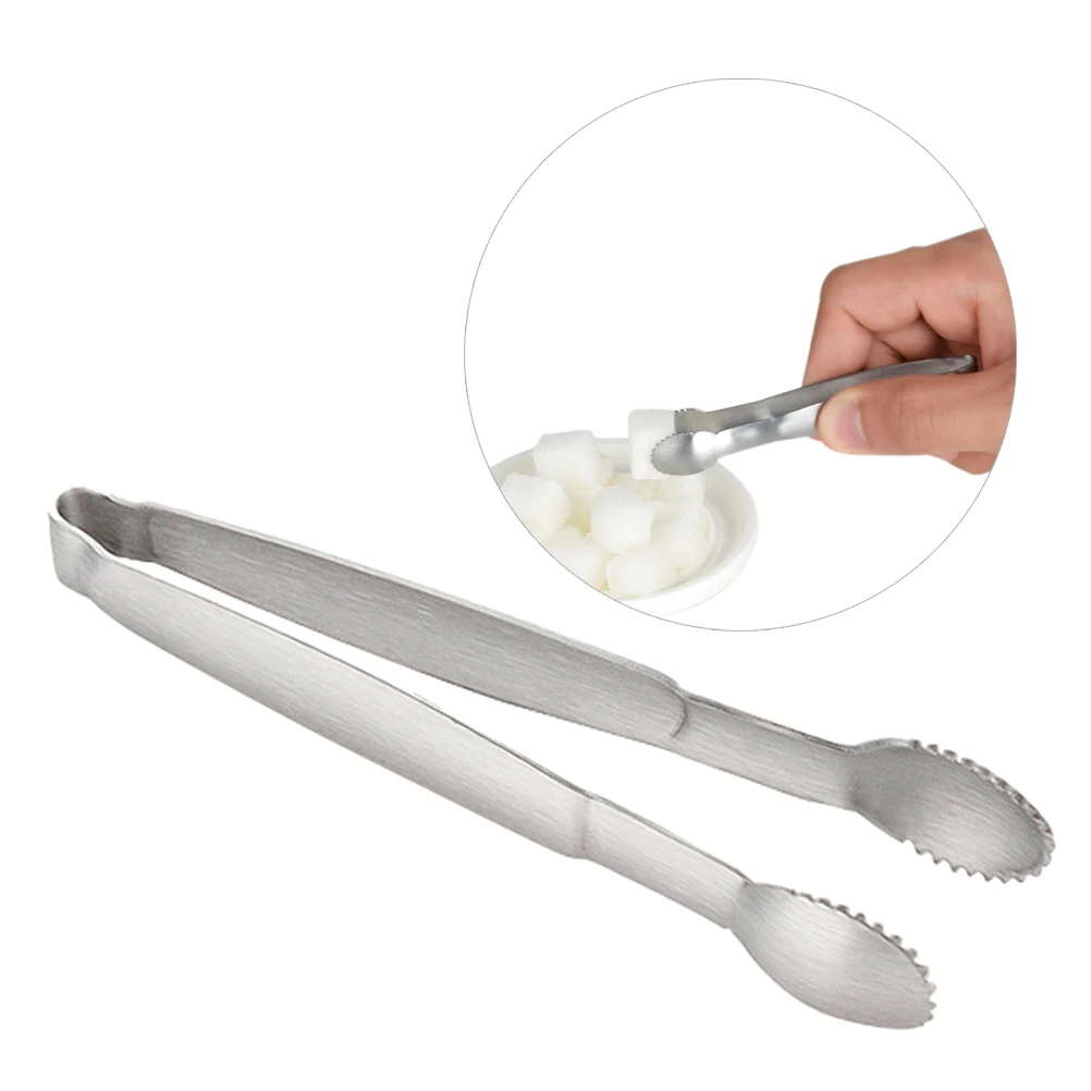 

2pcs StainlessSteelSugarTongsMiniIceClipsforServingFoodAppetizersSilverSmallKitchenToolsDishwasherSafeDurabledesign
