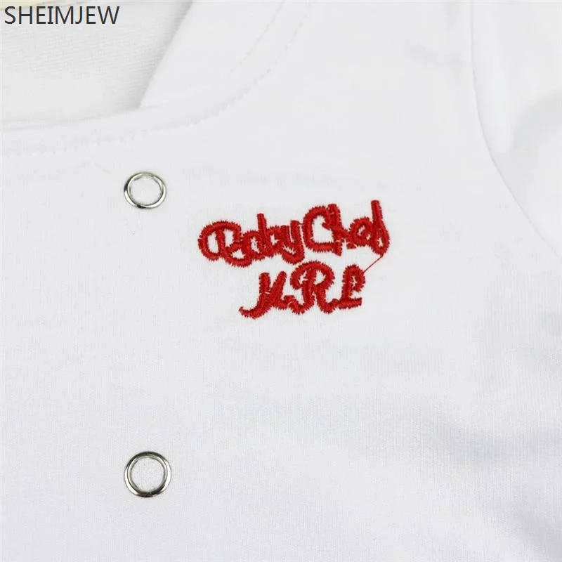 Carnival Cosplay Outfits Baby Boy Girl Carnival Cook Chef Long Sleeve Little Chef 3 Piece T-shirt Pants Hat Photography Costume view 5