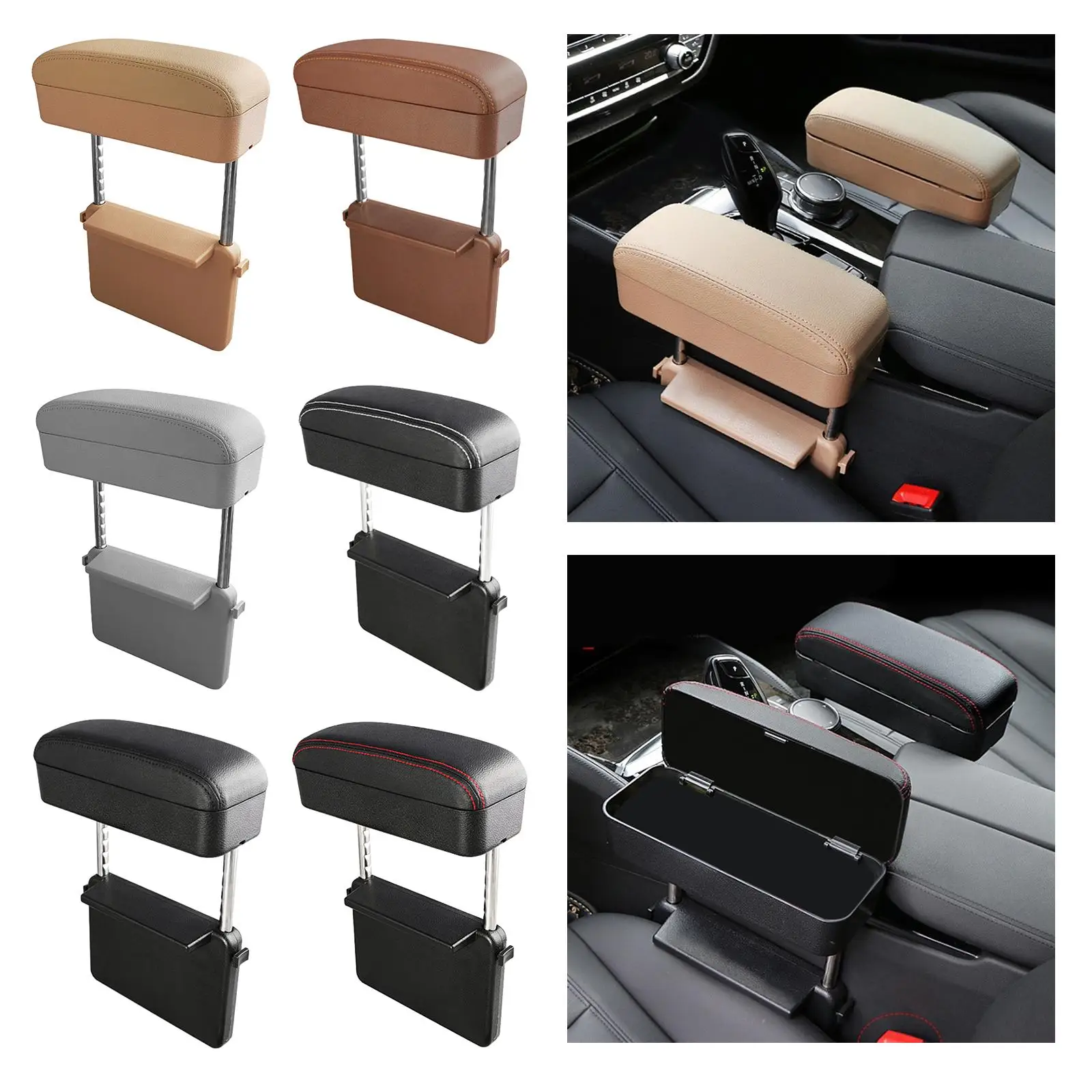 

Universal Adjustable Car Armrest Box Support Arm Car Armrest Box