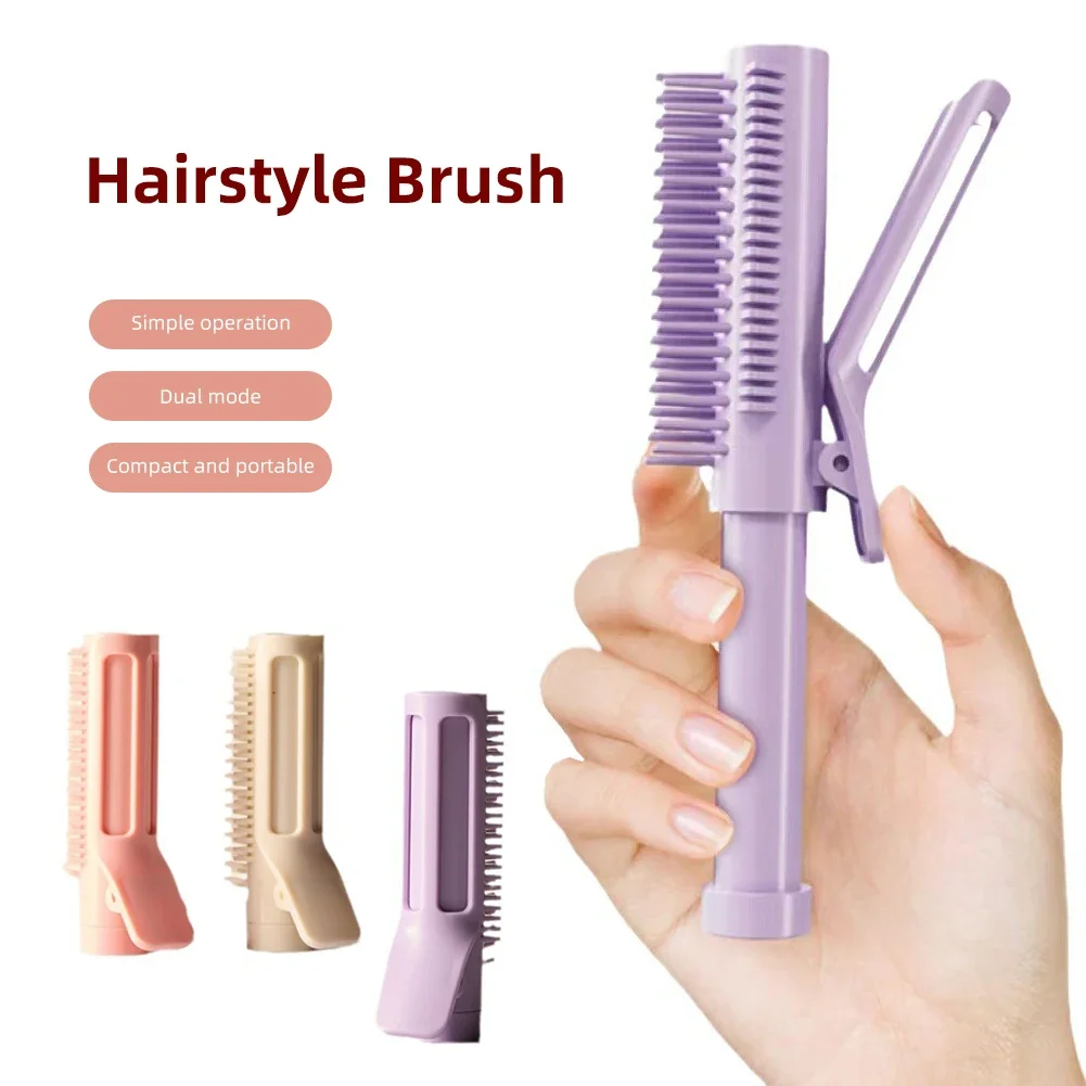 2in1 Curl Hair Roller Brush Portable Ironing Scalable Wand Pin Hairdressing Comb Scalp Massage Salon Hair Styling Tool Gifts