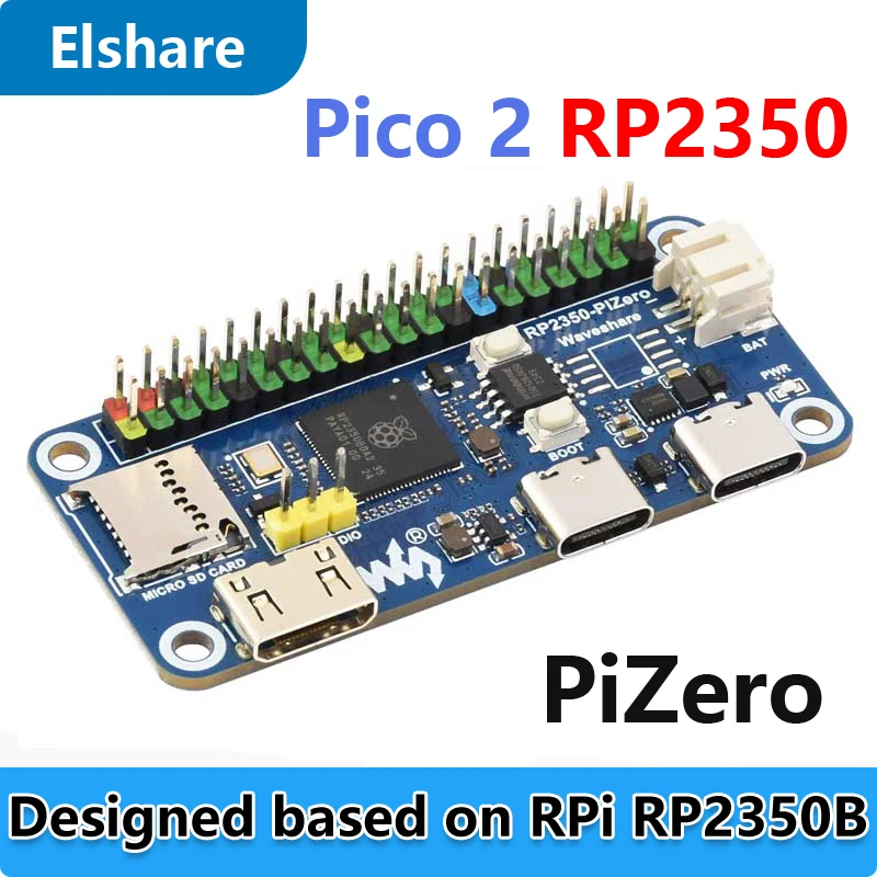 

Raspberry Pi Pico 2 RP2350-PiZero RP2350B Development Board PSRAM DVI For HDMI