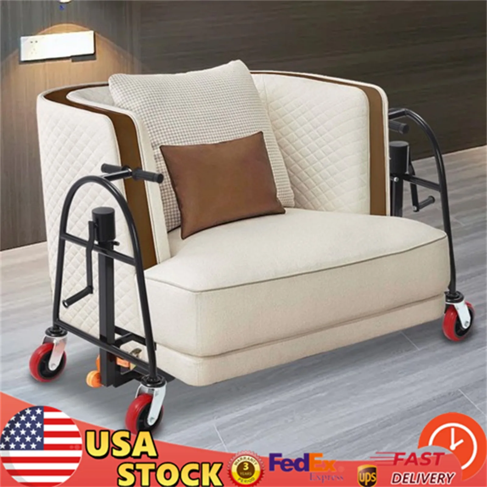 

Heavy Duty Manual Furniture Move Tool 1300 Lbs Transport Lifter Wheeled 2 Set 1300Lbs for Moving, Offices, Warehousing