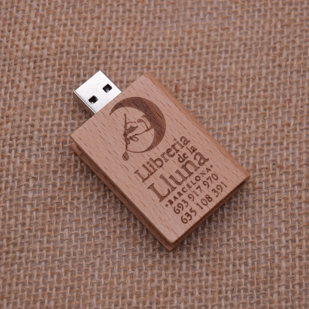 

50pcs Album Wood USB Memory Stick Pendrive 2GB Free LOGO ship to France Exclusive Link