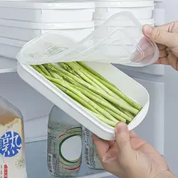 Refrigerator Storage Box Fridge Organizer Meat Fruit Vegetable Food Container Sealed Fresh Box with Lid Kitchen Accessories