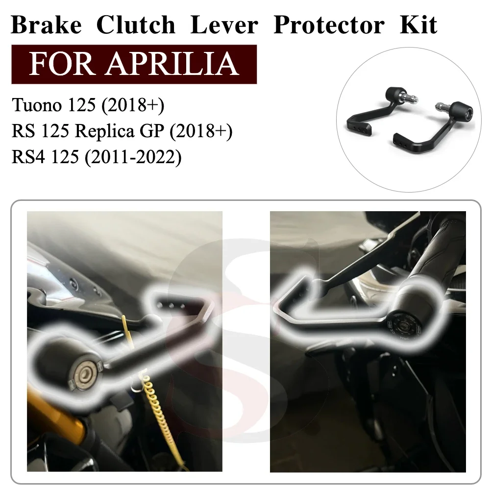

motos For Aprilia Tuono 125 2018+ RS4 125 2011-2022 Motorcycle Brake and Clutch Lever Protector Kit for RS125 Replica GP 2018+