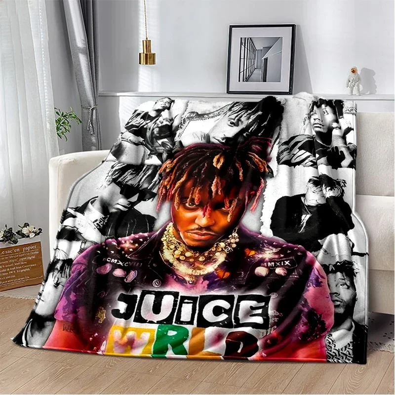 

Juice WRLD Legend Rapper Album Art Print Throw Blanket Soft Cozy for Bed Sofa Home Travel Picnic Ideal Gift for Fans