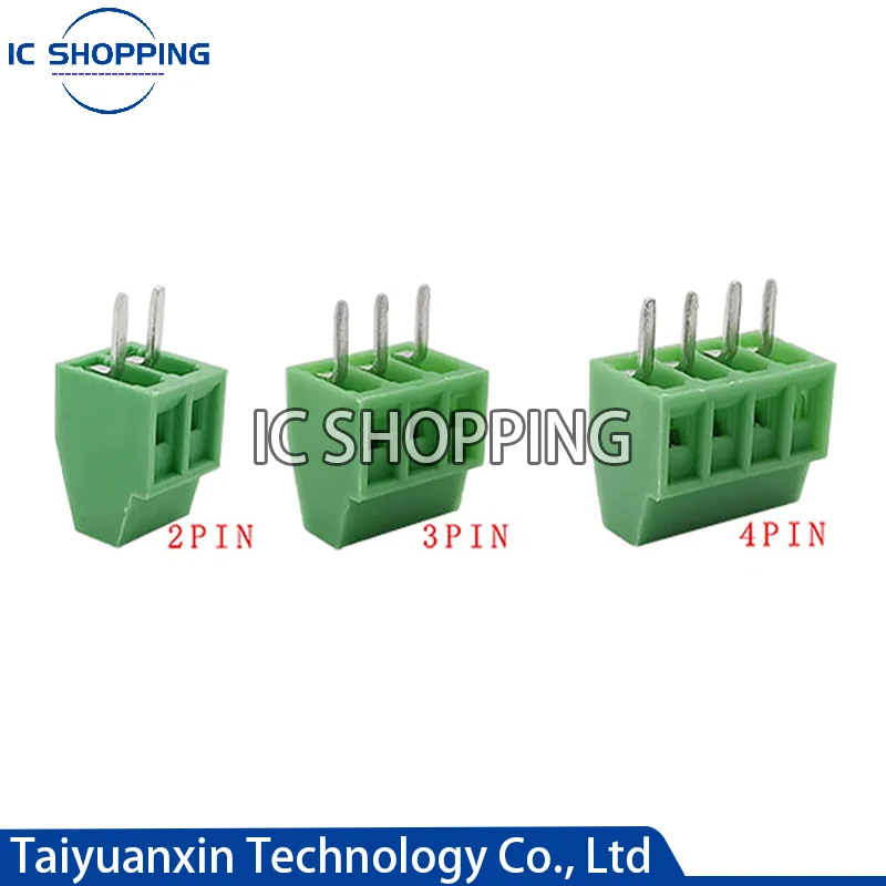 20PCS DG308 KF128 KF120 2.54mm Pitch Screw Type PCB Terminal Block 2P 3P 4P 2.54mm Connector