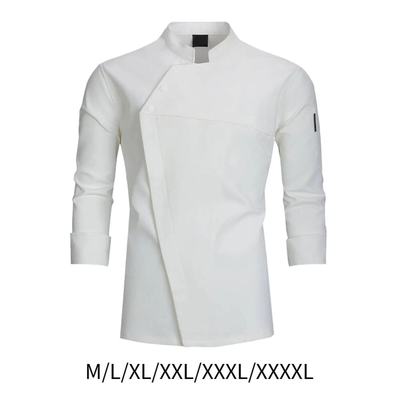 Women Chef Jacket Classical Stand Collar Chef Coat for Baking Cooking Hotel