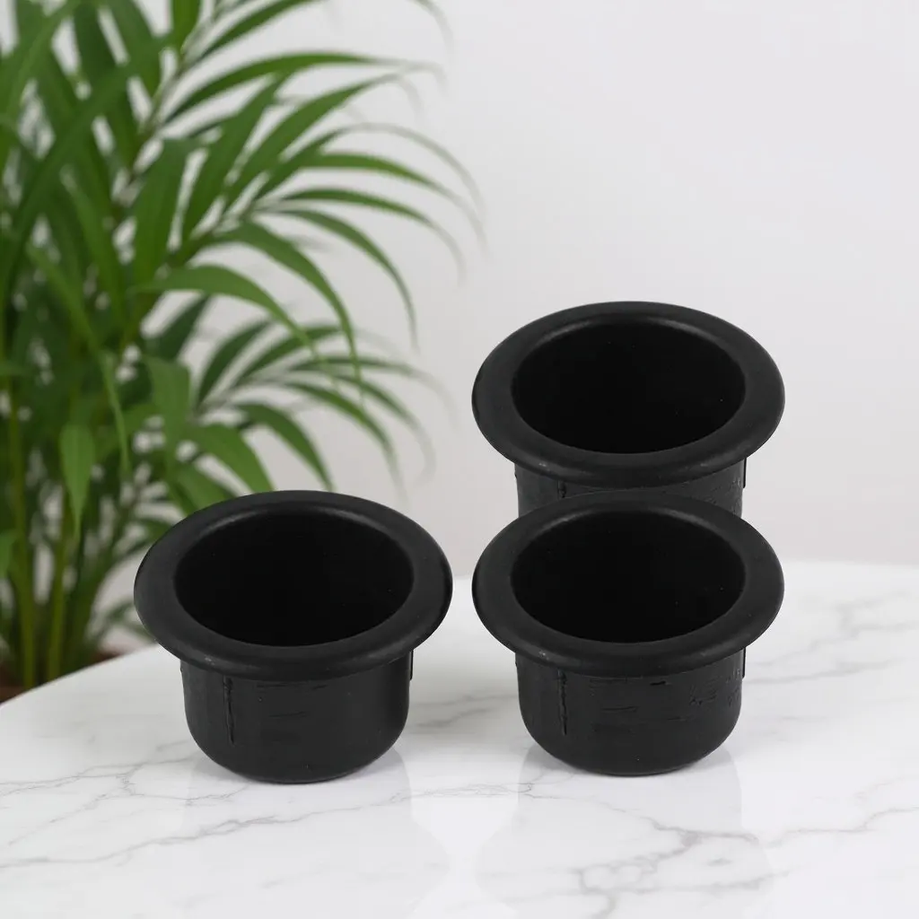 

2Pcs Rv Cup Holder Insert ABS Black Recliner Handle Replacement Drink Can Holder for Boat Sofa Couch Truck Car Table