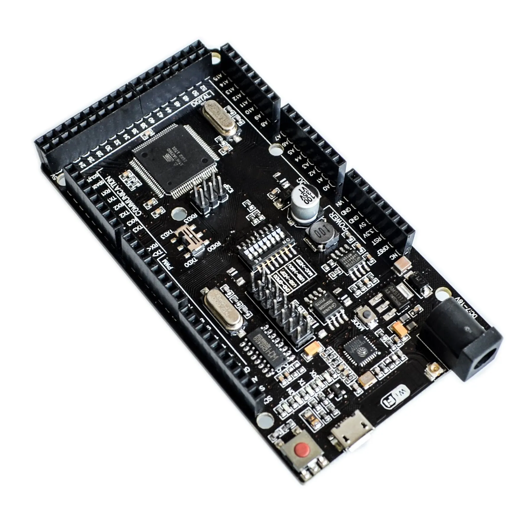 1 pz per WEMOS Mega + WiFi R3 ATmega2560 + ESP8266 (32Mb di memoria), USB-TTL CH340G. Compatibile Mega, NodeMCU, per WeMos ESP8266