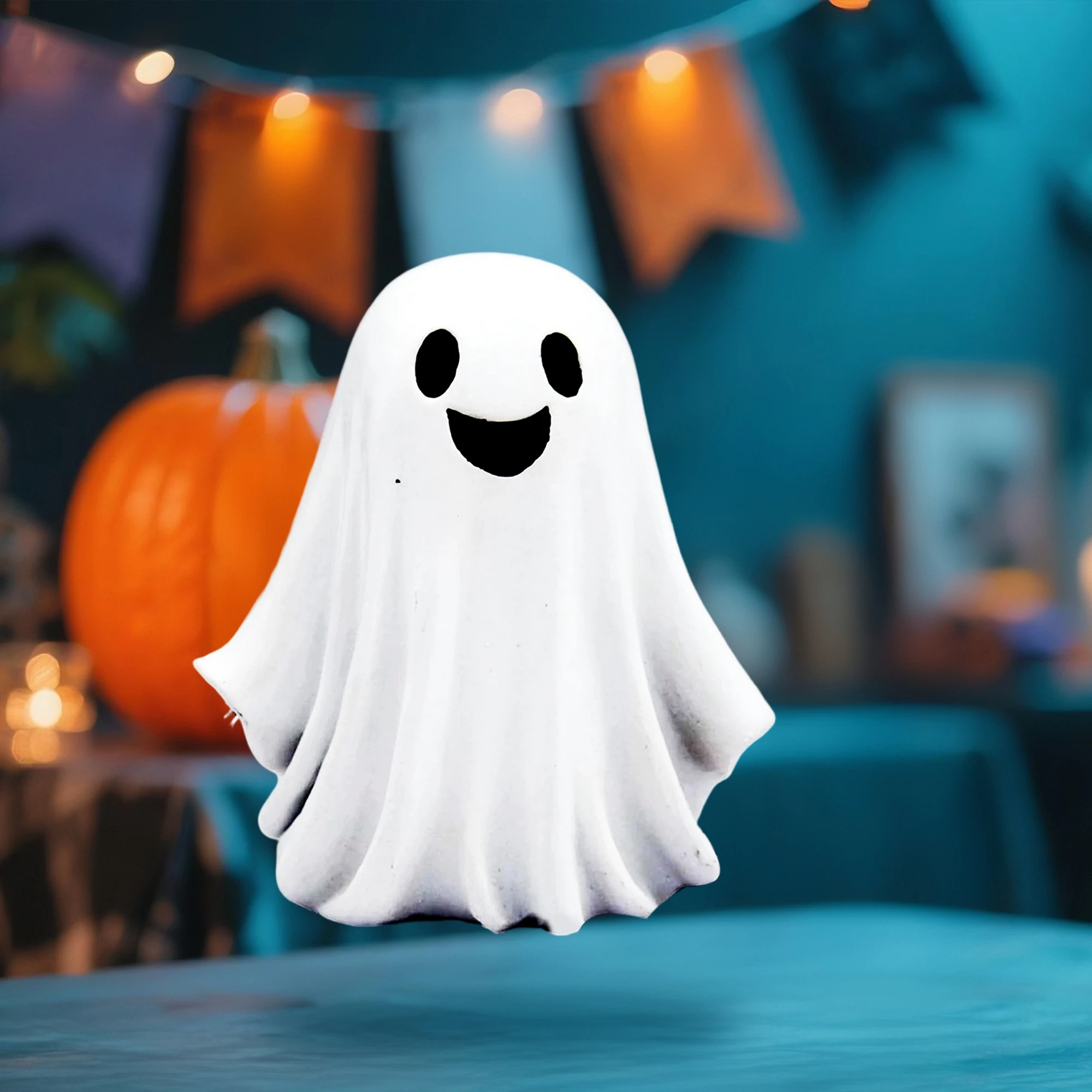 

Жуткая смоляная фигурка призрака на Хэллоуин, очаровательное настольное украшение для домашних вечеринок и праздников