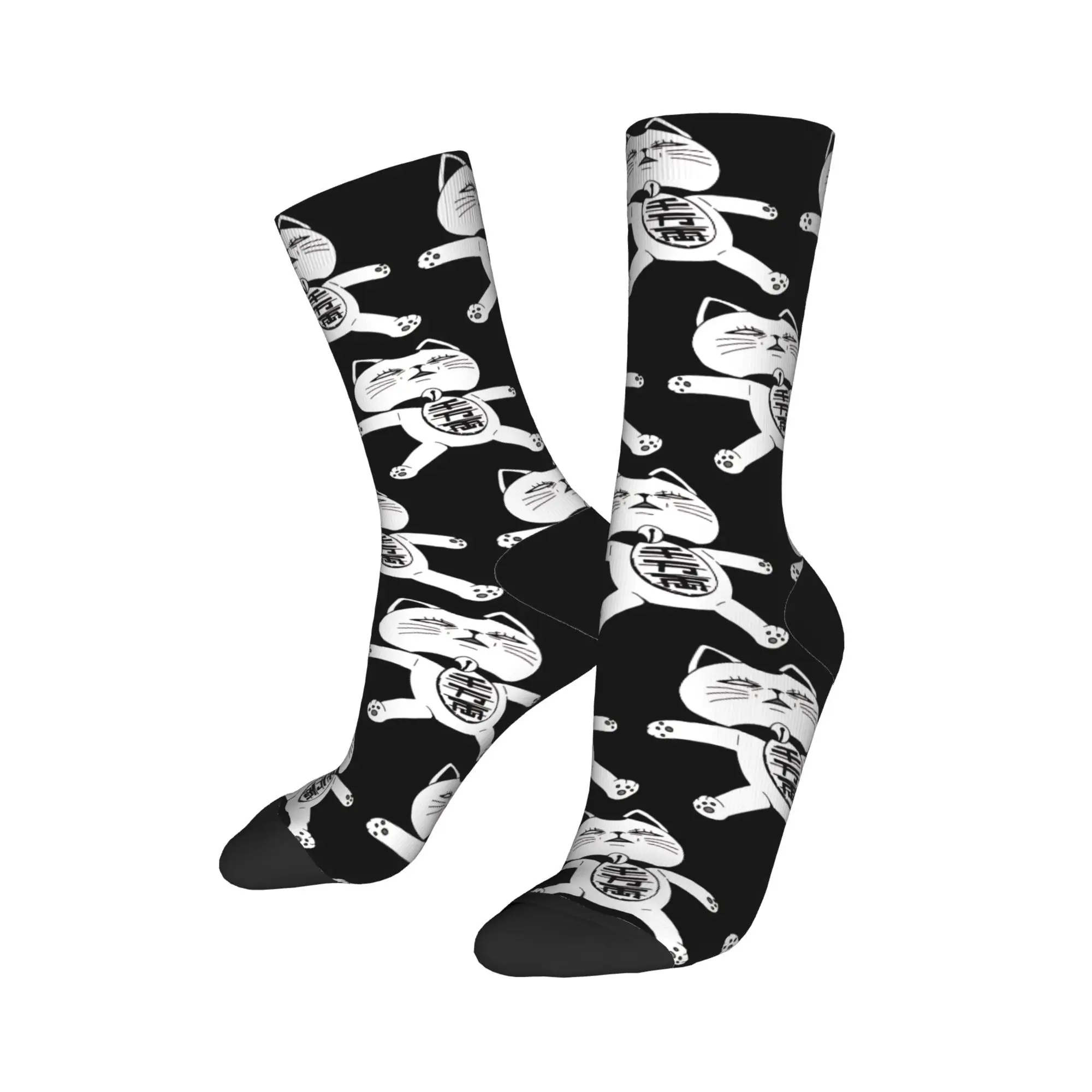 

Забавные баскетбольные носки Turbo Granny Cat Dandadan, полиэстеровые носки средней длины для женщин и мужчин, дышащие