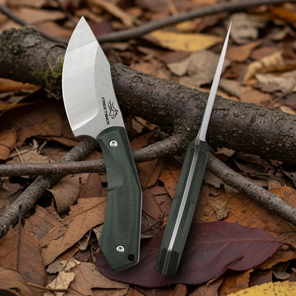 FREETIGER DC53 Fixed Blade Knife with Micarta Handle Camping Knife for Hunting Hunting Bushcraft Knives with Kydex Sheath view 6