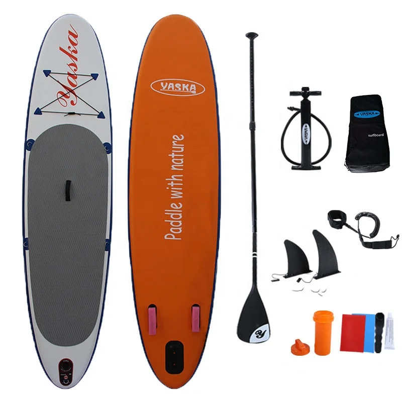 Custom Wholesale Drop Stitch Surfing SUP Inflatable Stand Up Paddle Board 10'FT