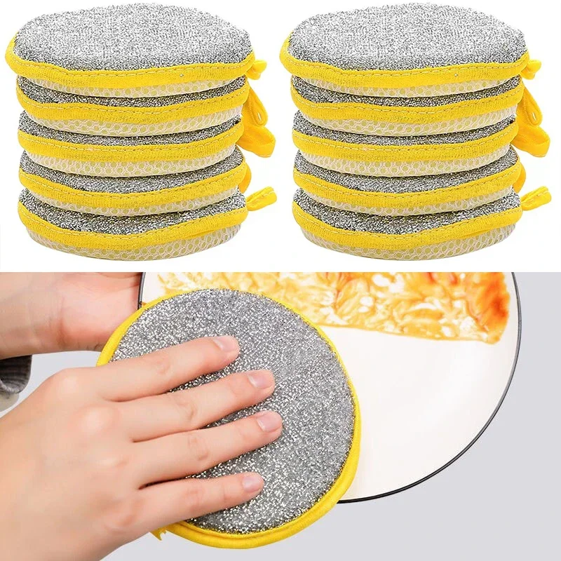 

CANBOUN Dishwashing Sponge Reusable Washable Sponges Double Side Sponge To Wash Dishes Useful Things For Kitchen Clean Tools