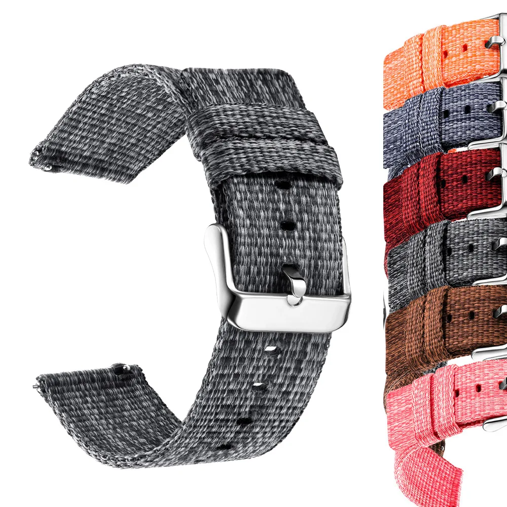 22Mm Tali Pita Nilon untuk Jam Tangan Xiaomi Mi Gelang Pengganti Warna Gelang Olahraga Sejuk untuk Jam Tangan Mi Warna 2 Aksesori
