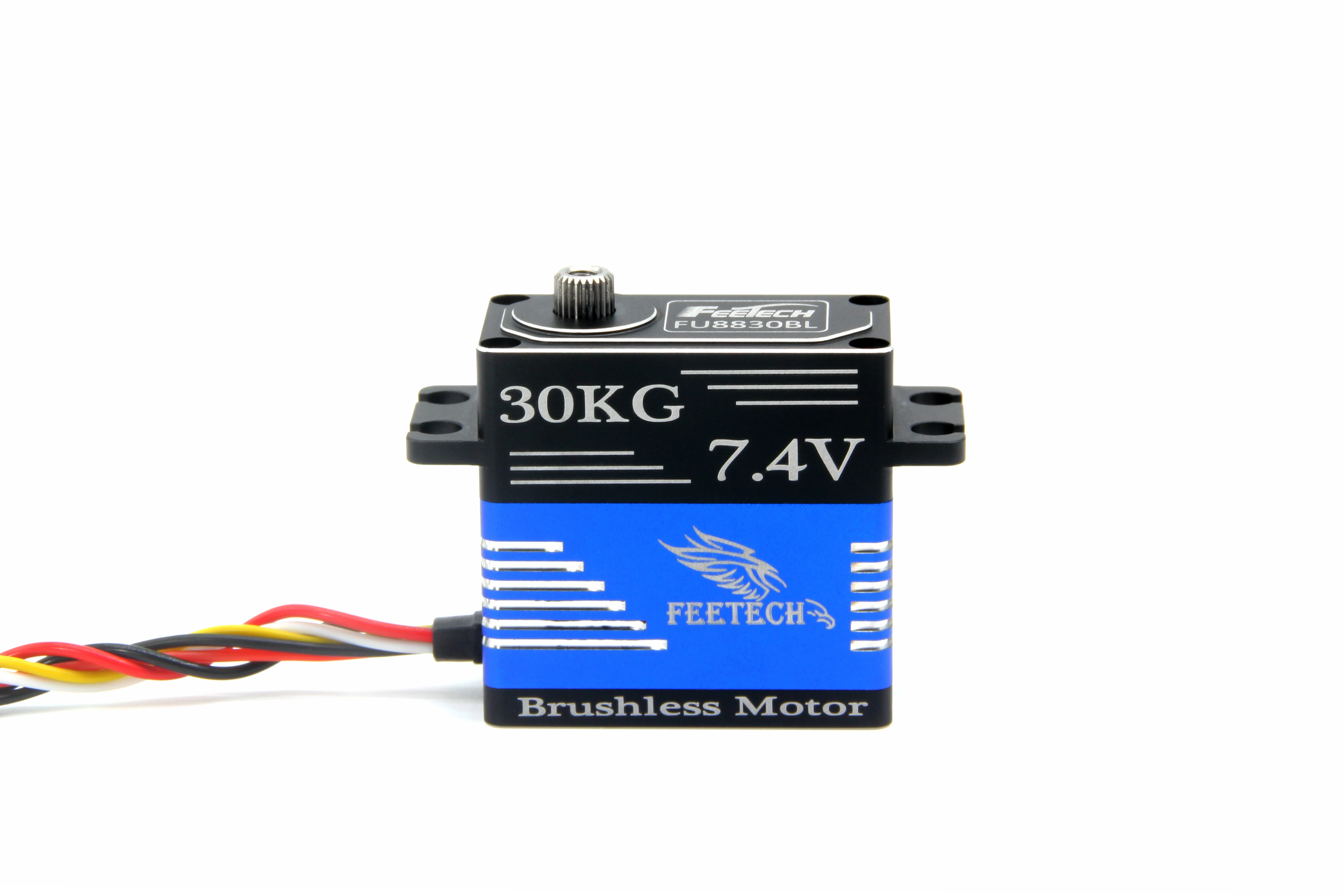 Feetech FU8830BL 7,4 V 30KG.CM CAN Bus Motor sin escobillas engranaje de titanio caja totalmente de Metal Servo piezas y accesorios de control remoto