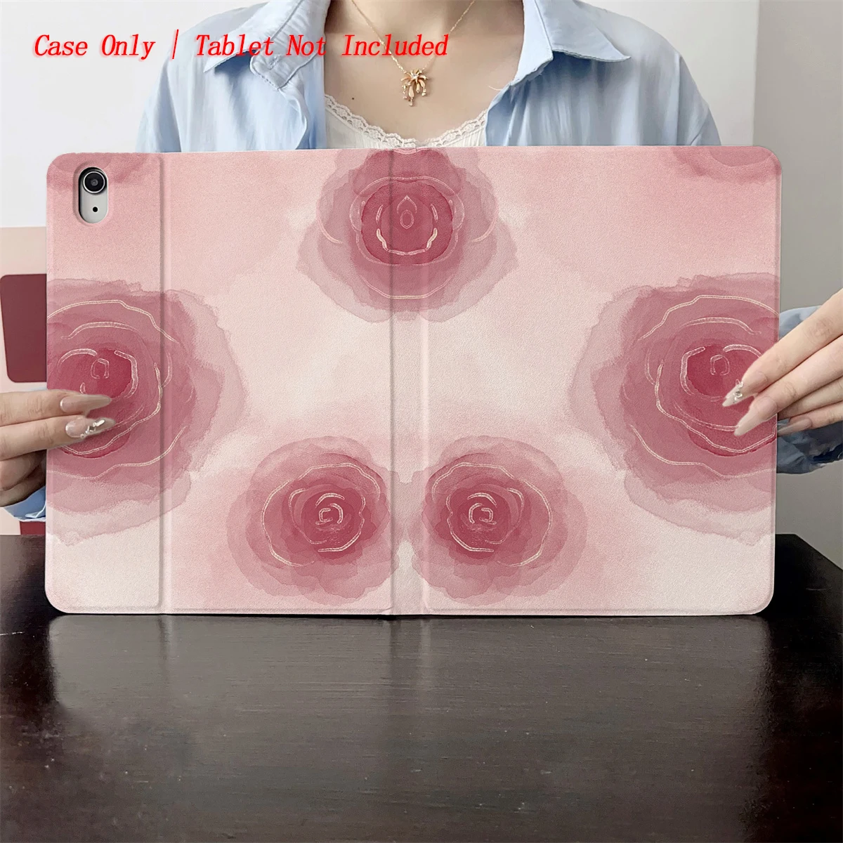 

Покрашенный порошковый цветочный узор 2025 года — подходит для нескольких чехлов для планшетных компьютеров Apple, таких как iPad/iPad pro/iPad air