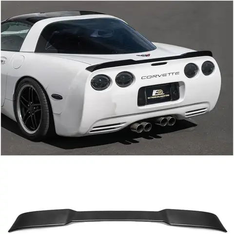 Sostituzione per Corvette C5 1997-2004 Tutti i modelli ZR1 Spoiler alare del coperchio del bagagliaio posteriore stile esteso con Perf aerodinamico migliorato