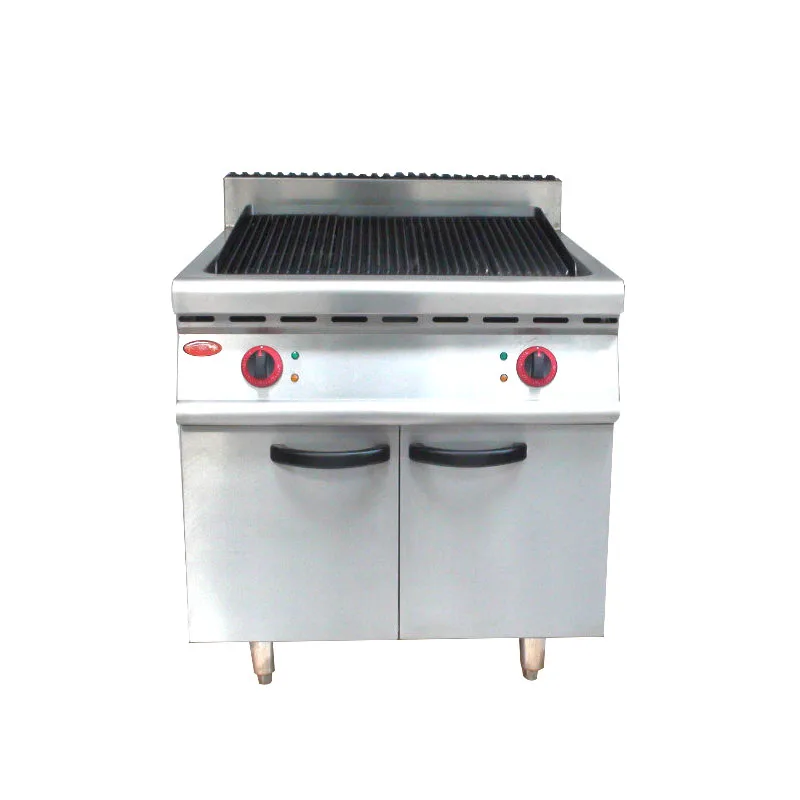 Commercial Electric Stainless Steel Hot Stone Lava Rock Grill for Barbecue