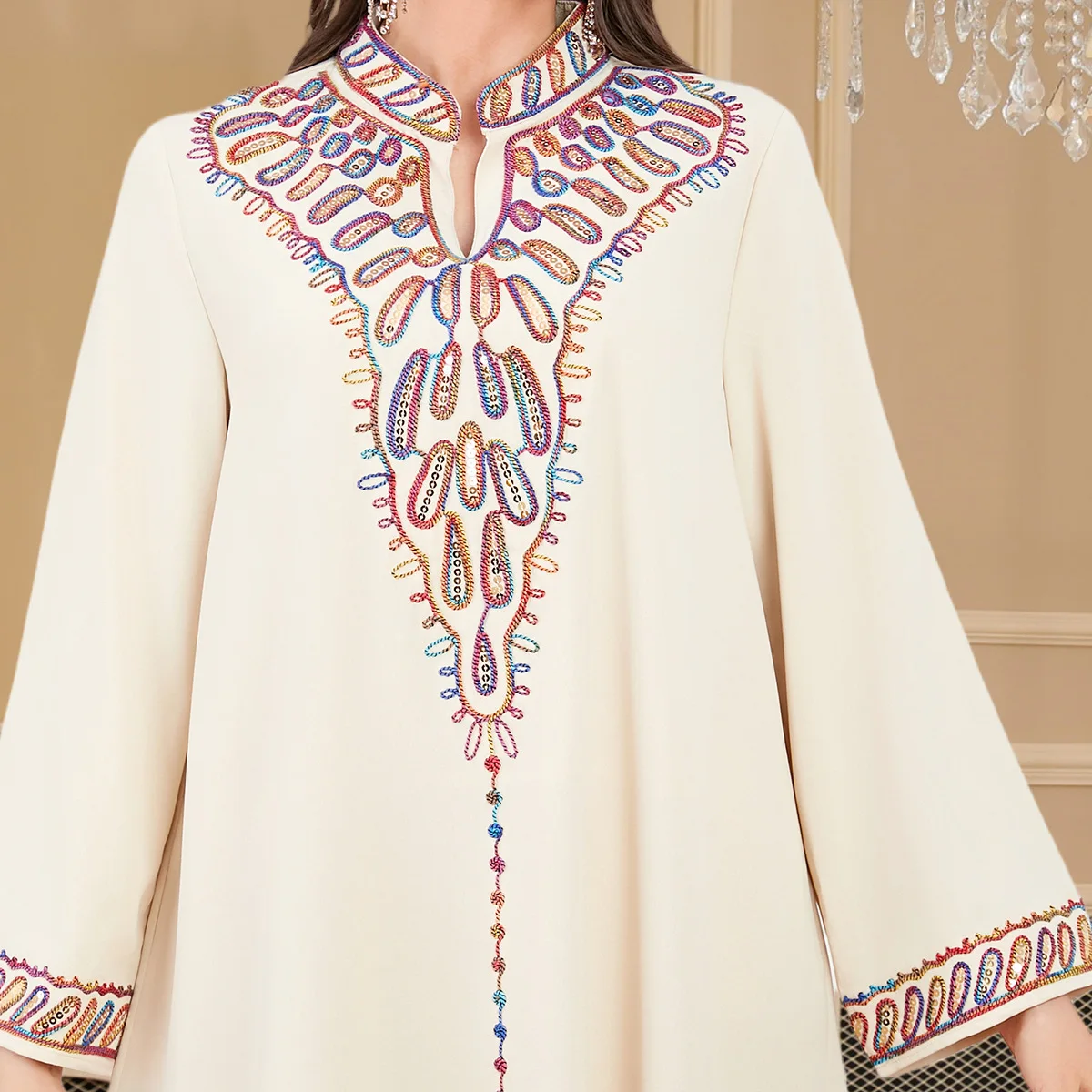4342 Abaya musulman vêtements pour femmes dubaï mode turque Robe longue brodée Robe Abaya Ramadan dubaï luxe Islam élégant