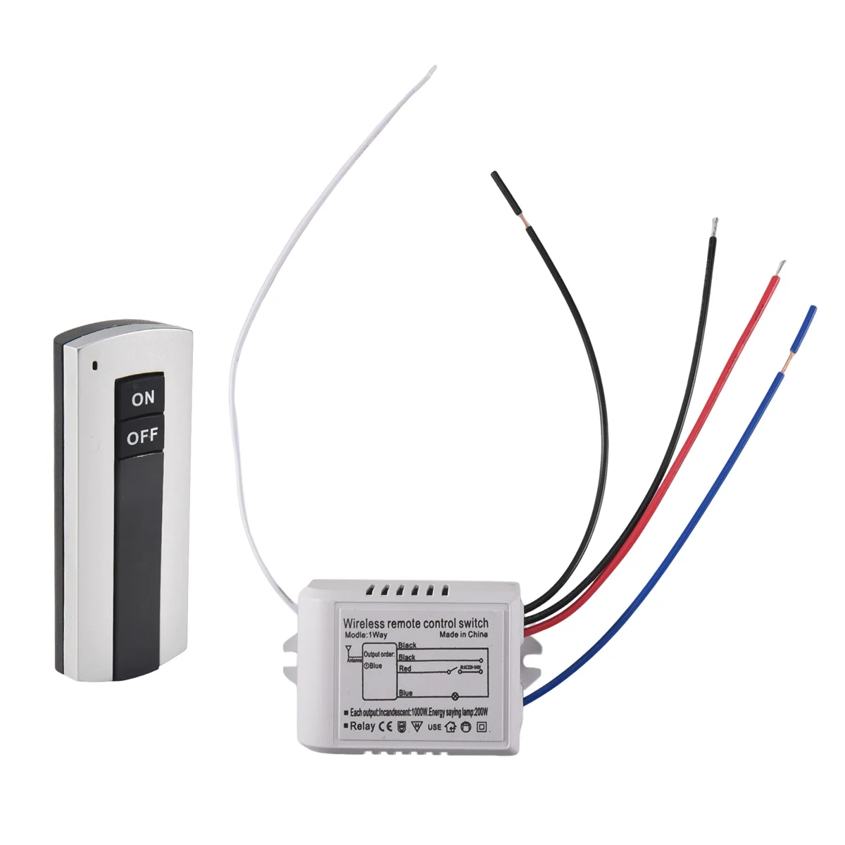 A003 1 Weg EIN/AUS 220 V Drahtlose Fernbedienung Schalter Digitale Fernbedienung Schalter für Lampe & Licht HT035