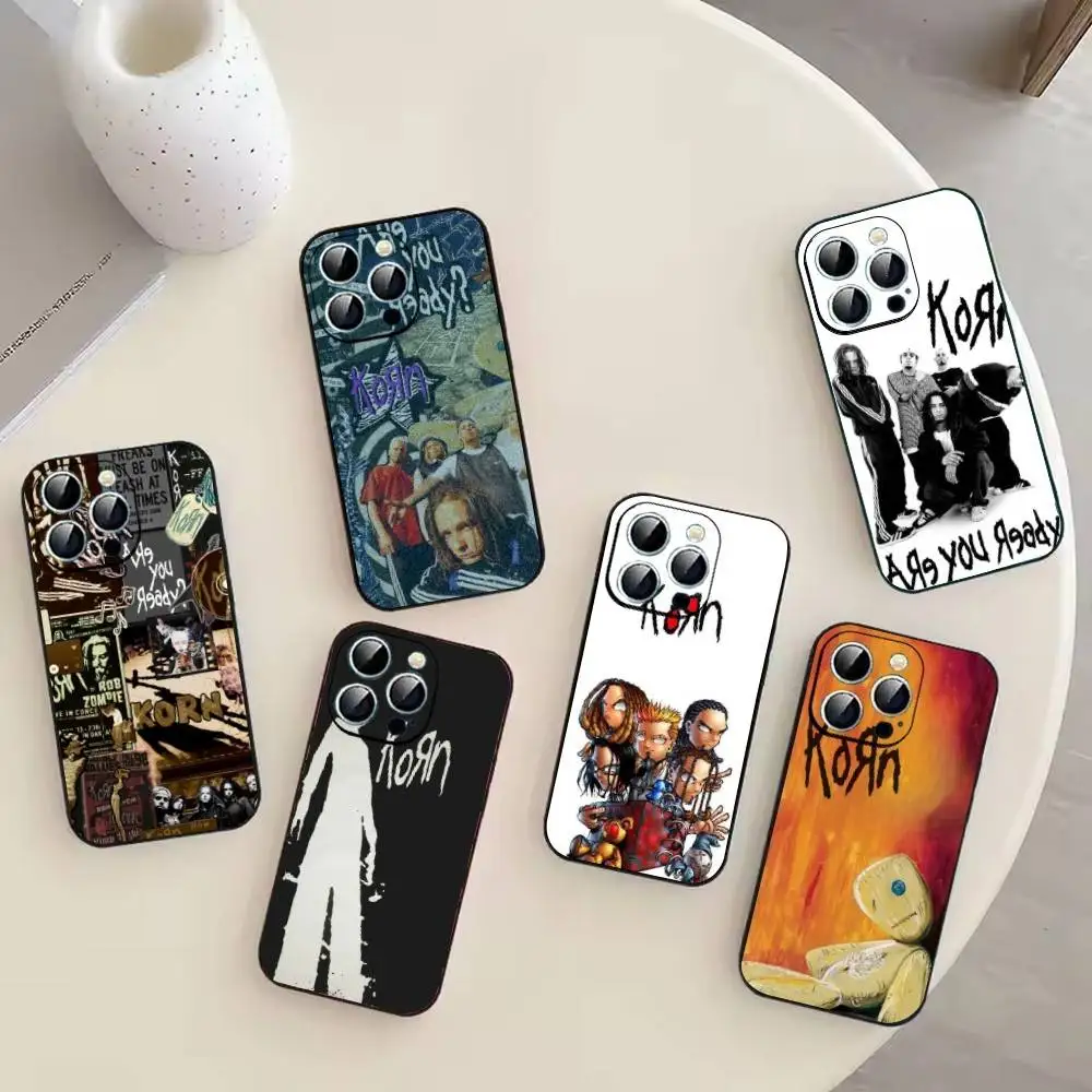K-Korn Hot Rock Band Phone Case Silicone Soft For IPhone 17 16 15 14 13 12 11 X XR Plus Pro Max Plus