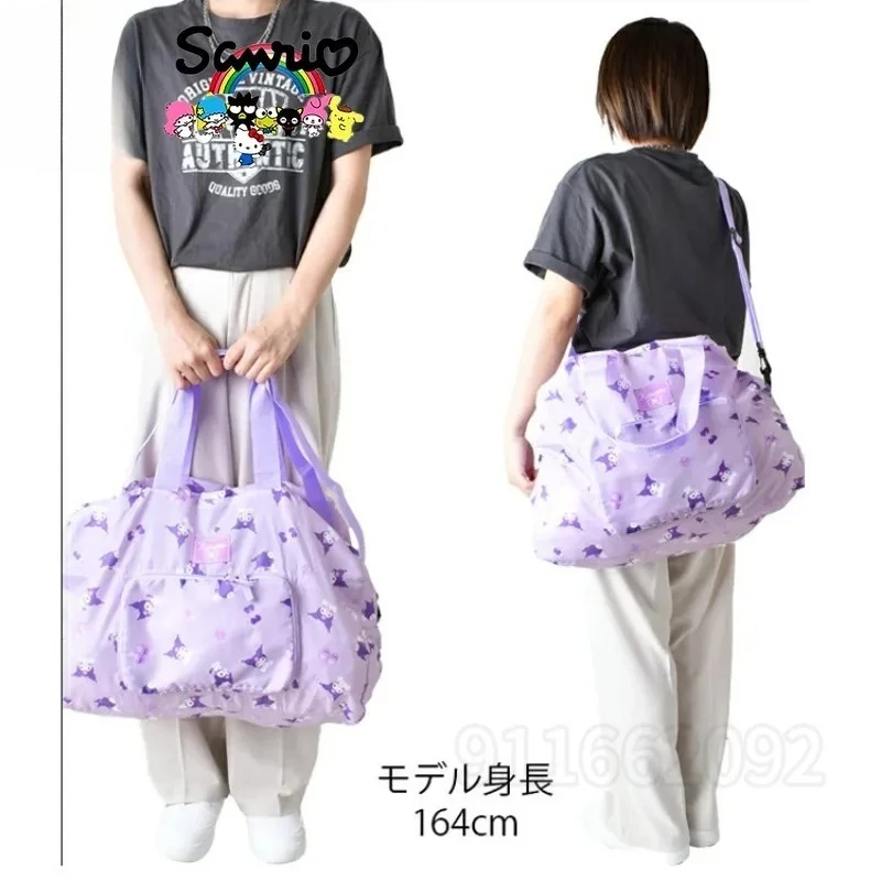  Hello Kitty New Portable Travel Handbag Luxury Brand Fashion Women's Travel Bag Cartoon Cute Travel Storage Luggage Bag