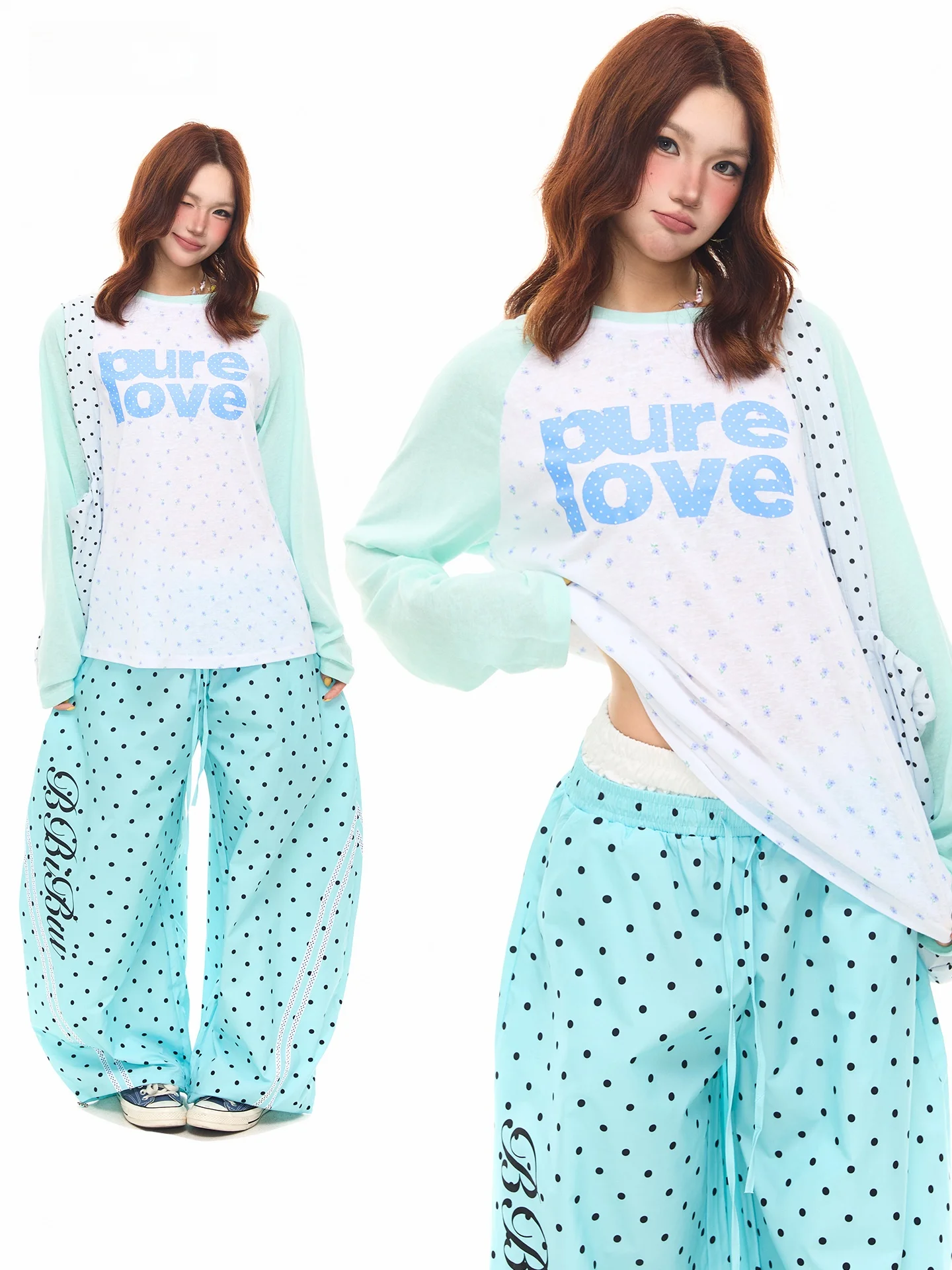 

Sanowers Korean Style Floral Print Long Sleeve Loose Thin Women's T-shirt Summer UV Protection Cover up Top Casual Youthwear