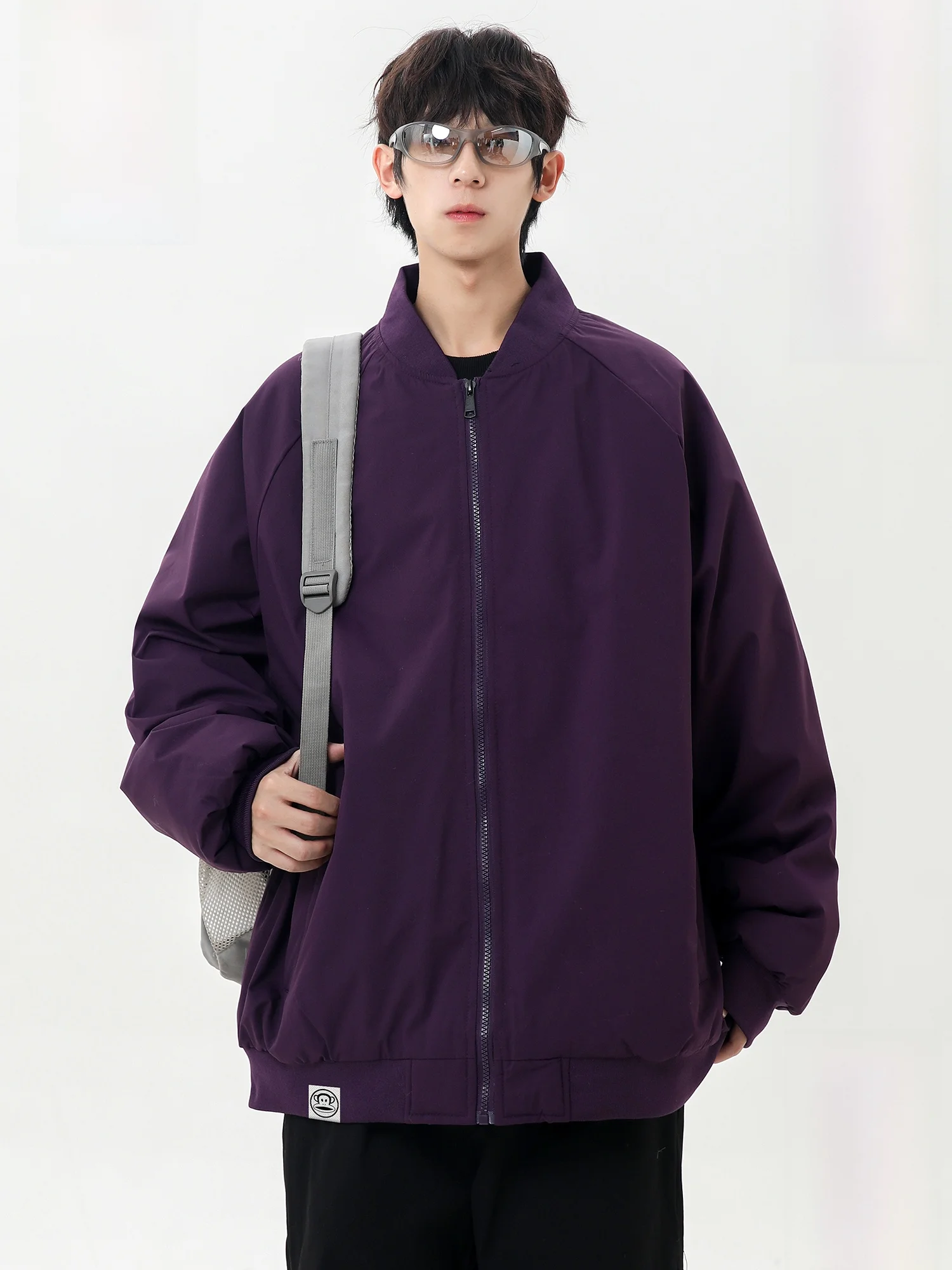 

Мужская зимняя утепленная хлопковая куртка Paul Frank, повседневная, свободного кроя, теплая, для отдыха, с дизайном обезьяны Big Mouth, полиэстер