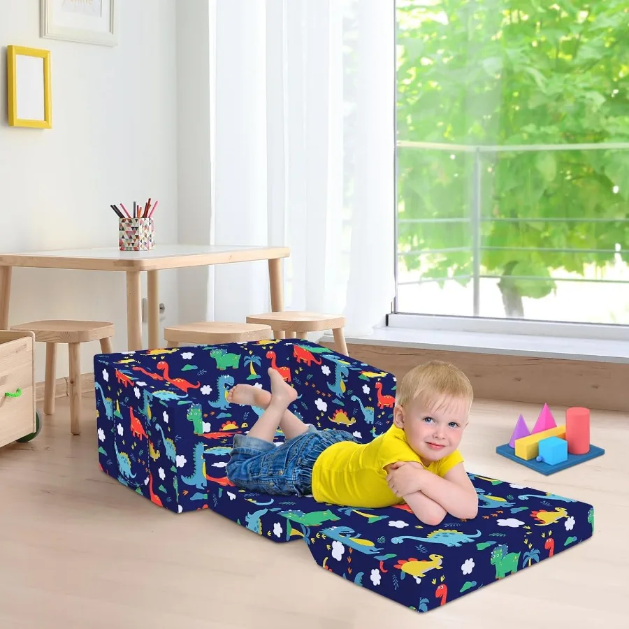 Divano convertibile pieghevole 2 in 1 per lettino per bambino Comodo arredamento multifunzionale per camera da letto e sala giochi Blu D