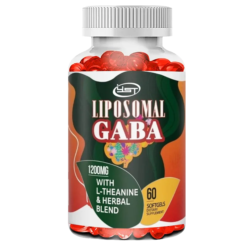 Liposomal GABA 1200 mg - Contiene suplemento de hierbas de solanum, manzanilla y cereza azeda sudafricana