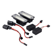2pcs 12V LED Number License Plate Light Lamps for GOLF 4 5 6 7 6R