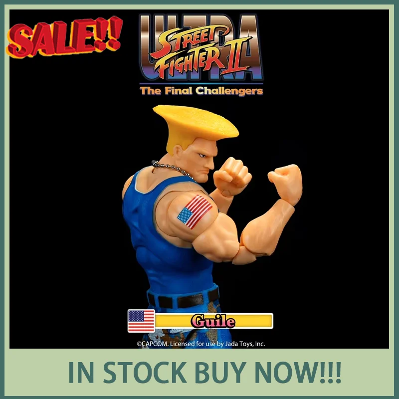 

New In Stock Jada 1/12 Street Fighter 2 Harmonia Blue Guile Anime Figure Guile Action Figure Game Peripheral Toys Kids Gift