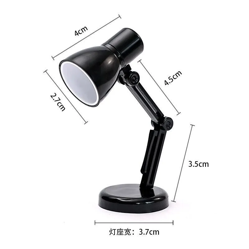 Criatividade Mini Livro Luzes Estudante Dormitório LED Reading Lamp Clipped on Book