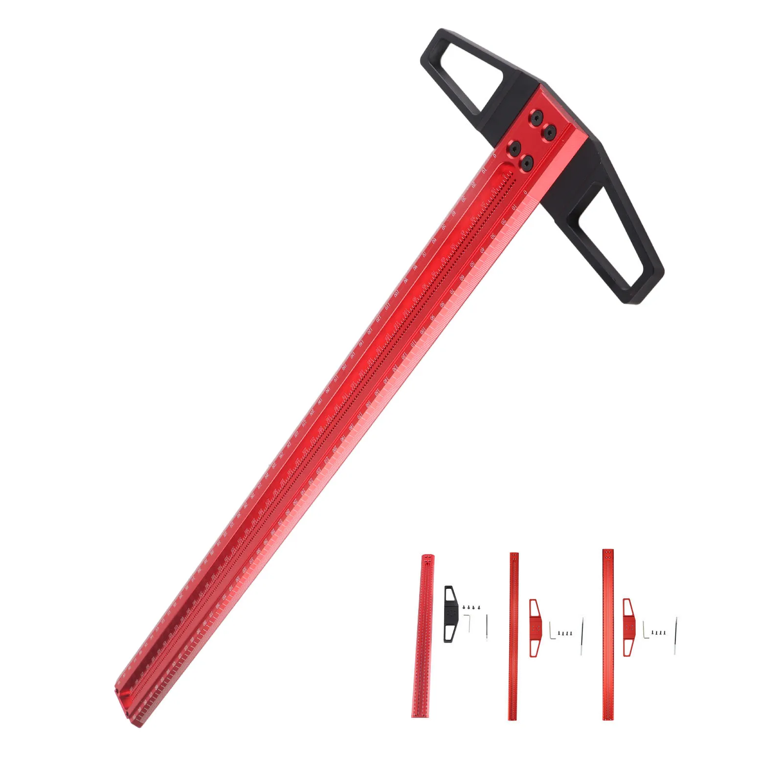 

Т-образная линейка для деревообработки, измерительный инструмент для разметки отверстий, измерительный прибор из алюминиевого сплава для плотников