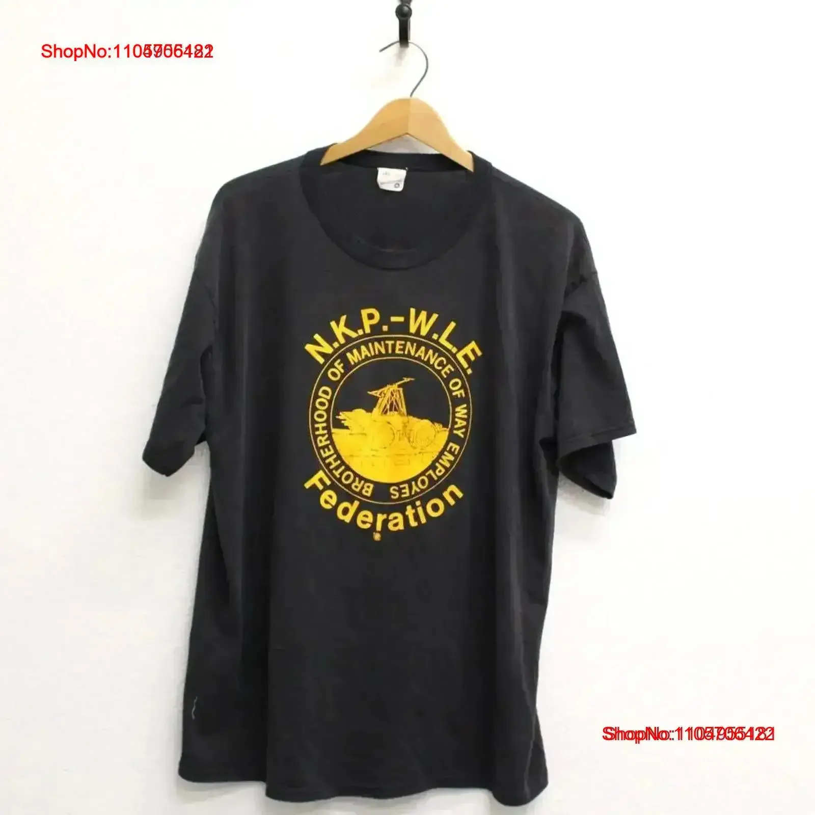 Vintage Brotherhood of Maintenance Way Employes T Shirt XXL 2X Washed Breathable Casual homme graphic Comfortable vintage
