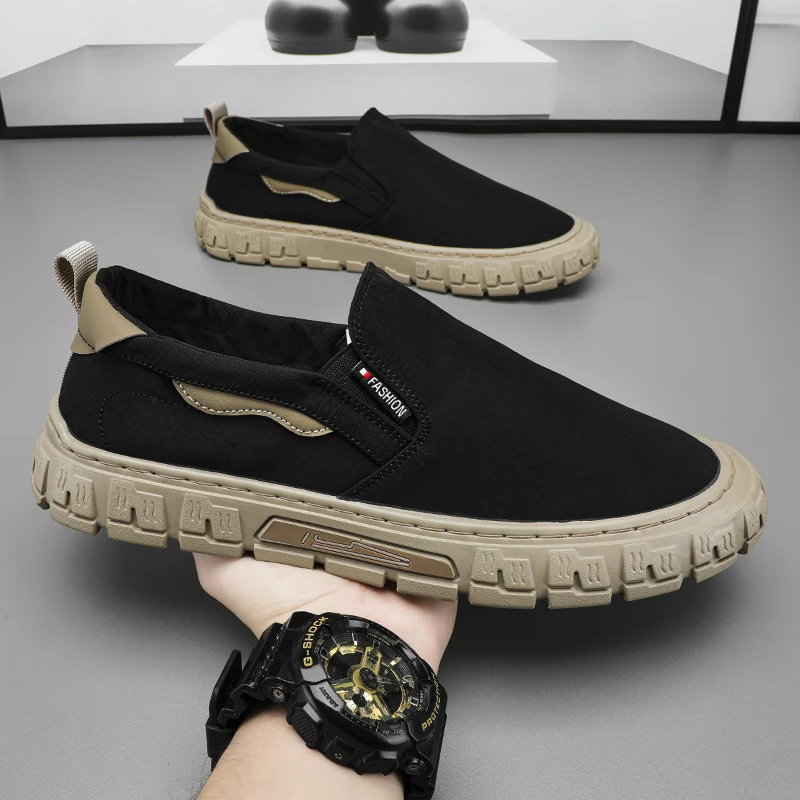 Retro Linen Straw Sole Anti Slip Footwear Summer New Mens Sports Shoes Lightweight Breathable Rubber Sole Fisherman Sneakers Man
