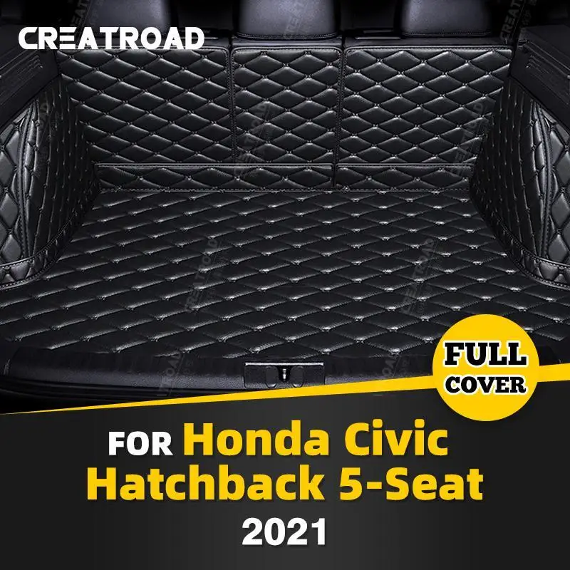 

Для Honda Civic Hatchback 5-Seat 2021, авто полное покрытие, коврик для багажника, автомобильный защитный коврик, грузовой вкладыш, аксессуары для интерьера