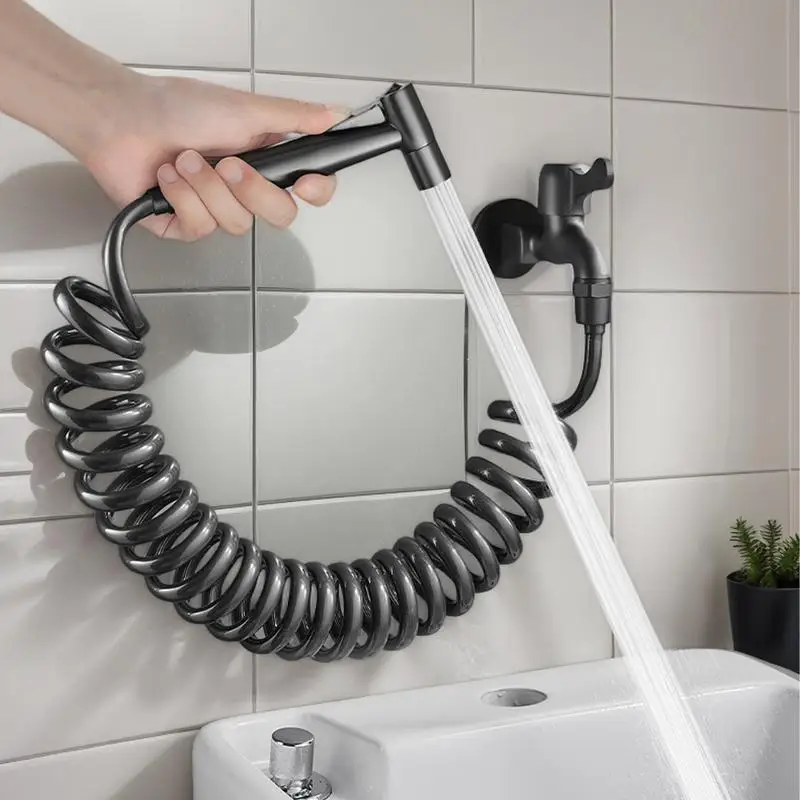 

Ручной душ для туалета Ручной распылитель воды для туалета с инструментом для очистки шланга с эргономичной ручкой Водосберегающий душ для домашних животных