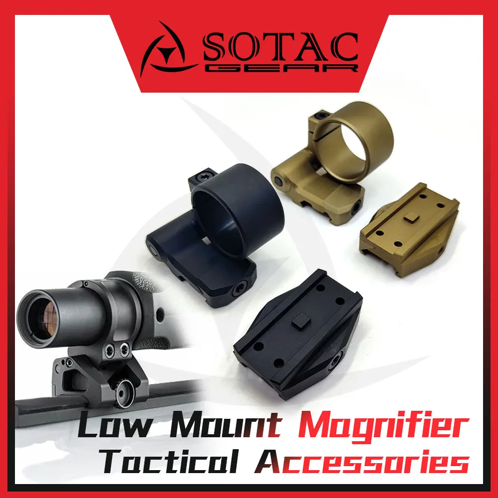 Weapon Magnifier Mount 3X Magnifiers Red Dot Sight Scope Mounting Base at 0.9in Optical Centerline Height With Original Markings