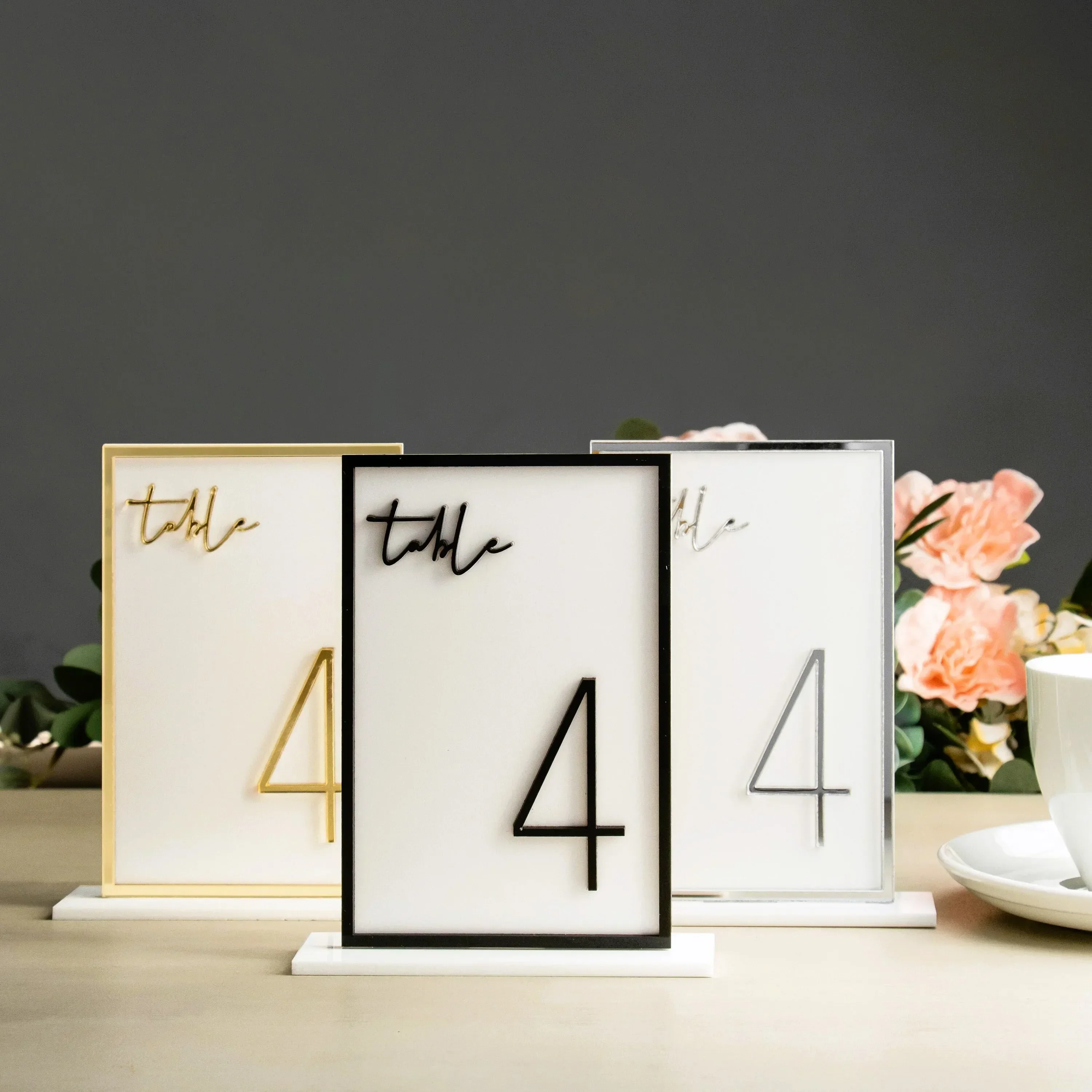 

Свадебные золотые номера столов, свадебные современные вечерние мероприятия, роскошный декор, акриловые номера столов, 3D золотые зеркальные таблички на столе