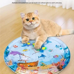 Cooling Pet Marine Fish Bed Pet Water Bed Filled Ice Pad Cat Summer Cooling Pet Water Bed Anti-scratch Thickened Pet Accessorie