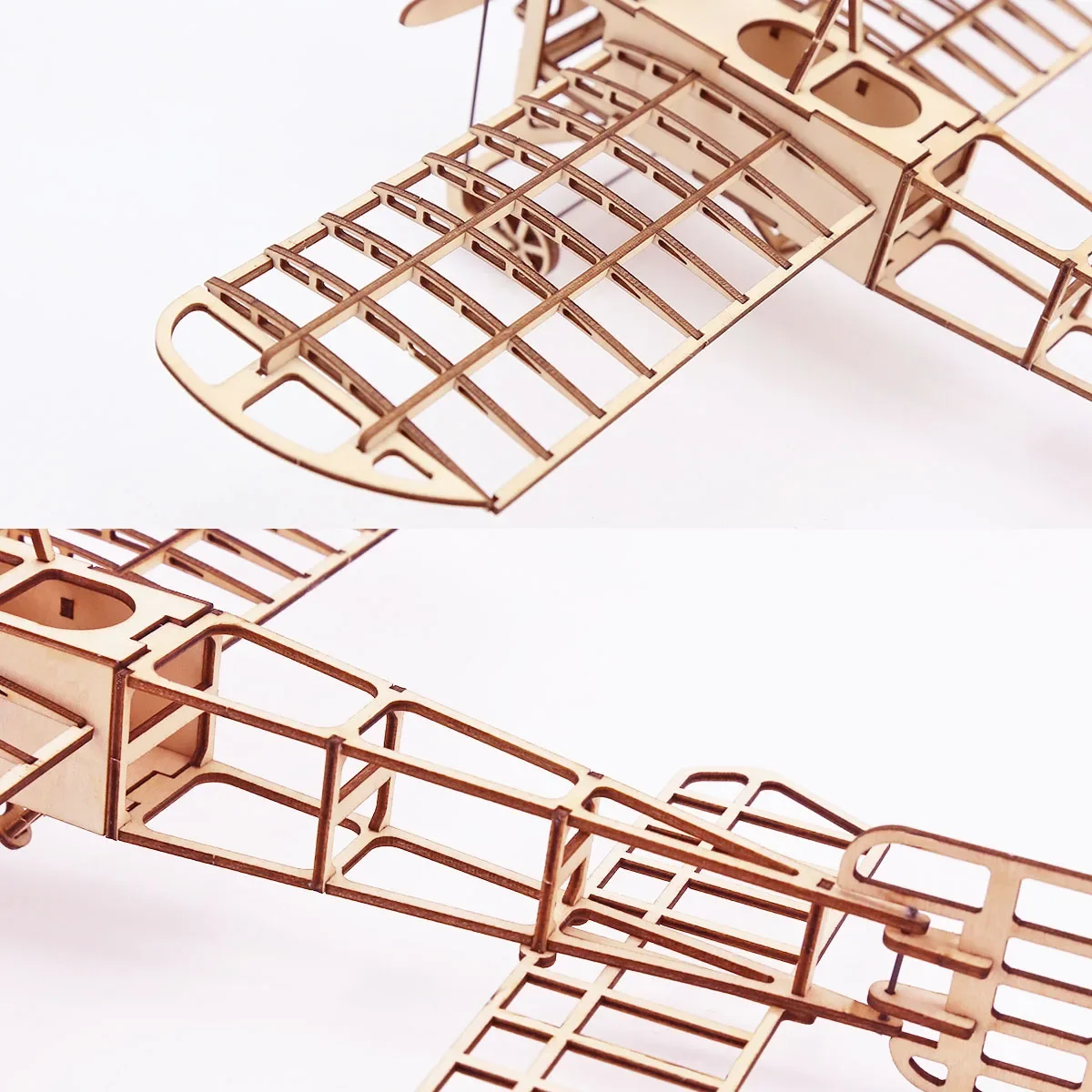 DIY Wooden Breriot Aircraft Puzzles Kits for Adult Teens Assemble Blocks to Build 3d Construction Models Set Retro AirPlane Gift